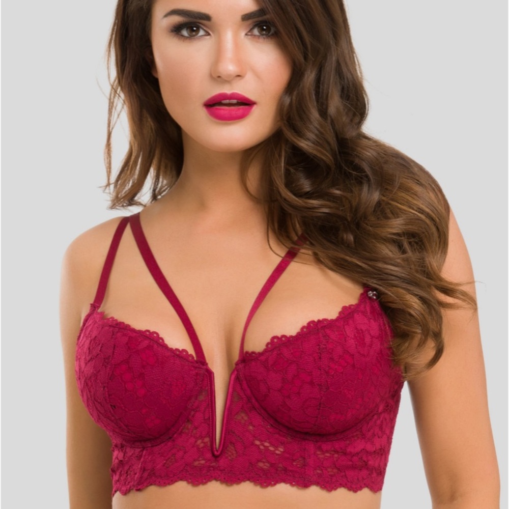 Wine colored bra